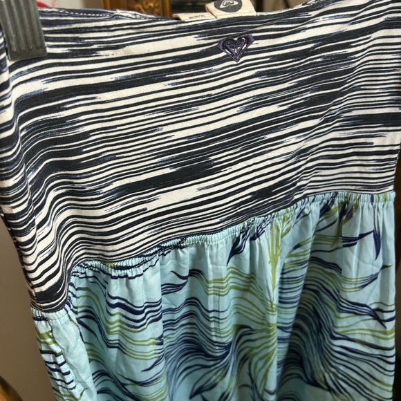 Roxy Blue and White Patterned Mini Summer Dress M - Picture 7 of 16